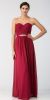 Main image of Strapless Floral Lace Bust Long Formal Bridesmaid Dress